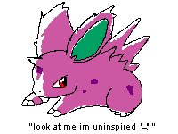 Clearly, Nidoran is harder to draw than Charizard, hence the liberal use of the stock poses.